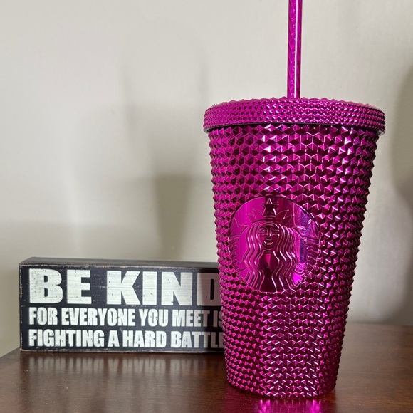 Starbucks Other - Starbucks Fuchsia Textured Tumbler